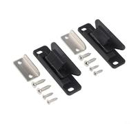 2 fermi per cassetti per rimorchi, con viti per camper, che forniscono un affidabile meccanismo di bloccaggio dei cassetti per mantenere il contenuto sicuro sulla strada (nero)