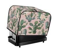 2 fette di copertura per tostapane acquerello cactus succulente fiori rosa piccolo elettrodomestico tostapane copertura antipolvere regali cucina