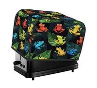 2 fette di copertura per tostapane colorate rane verdi lascia piccolo elettrodomestico tostapane copertura antipolvere regali cucina