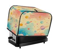 2 fette di copertura per tostapane colorato universo pianeti piccolo elettrodomestico tostapane copertura antipolvere regali cucina