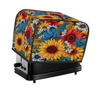 2 fette di copertura per tostapane girasole margherita fiore piccolo elettrodomestico tostapane copertura antipolvere regali cucina