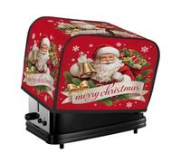 2 fette di copertura per tostapane Merry Christmas Babbo Natale