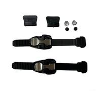 2 fibbie per pattini con chiusura a cricchetto e cinghia micro-regolabile da 150 mm, compatibili con pattini a rotelle in linea e pattini da ghiaccio, per una vestibilità stabile e sicura (stile A)