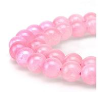 2 fili di quarzo rosa naturale, pietre preziose curative, 10 mm, rotonde, distanziatori sfusi (70-74 pezzi) per la creazione di gioielli artigianali GS10-10 (471, dh)