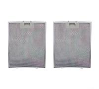 2 filtri antigrasso in metallo per cappa da cucina, 320 x 260 mm