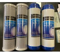 2 filtri carbone attivo granulare GAC 5 micron 2 filtro carbon blocco CTO