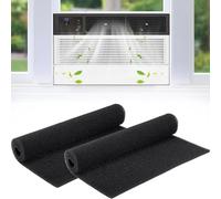 2 filtri climatizzatori, 61 x 38 cm, filtro per condizionatore d'aria, filtro dell'aria al carbone attivo di ricambio AC, filtro di ricambio ritagliabile per condizionatori d'aria