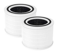 2 filtri Core 200S compatibili con purificatore d'aria Levoit Core 200S, filtro HEPA 3 in 1 H13, alta efficienza carbone attivo di ricambio Core 200S-RF, bianco