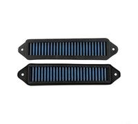 2 filtri Cowl per BMW Serie 1 E81 E82 E87 E88 3 E90 E91 E92 E93 X1 E84, copertura filtro aria blu, 26,6 x 6,3 cm, sfiato cofano per perdita di peso e raffreddamento, semplice Wartu (blue)