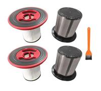 2 filtri di ricambio per aspirapolvere Bosch Unlimited Serie 7, BSS715CARP/BBS711W, filtro di ricambio con prefiltro lavabile in acciaio inox, con spazzola di pulizia