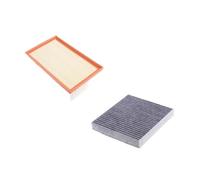 2 filtri for automobili compatibili con VW Teramont 2017-2023, elemento detergente for filtro aria for auto, motore di aspirazione del condizionatore d'aria for auto(2.5T 17-23)