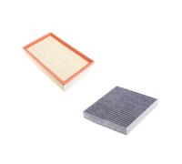 2 filtri for automobili compatibili con VW Teramont 2017-2023, elemento detergente for filtro aria for auto, motore di aspirazione del condizionatore d'aria for auto(2.0T 17-23)