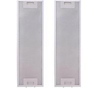 2 filtri per cappa 525 x 162 mm, in alluminio, per modelli compatibili con IAG9SE4 RS6W RSFR8S RS6S con cinque strati di filtrazione del grasso in alluminio