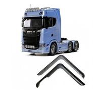2 finestrini laterali camion pioggia vento sole nero repellente per Scania S/...