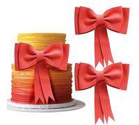 2 fiocchi decorativi per torte in EVA, grandi dimensioni, decorazione per torte di compleanno delle ragazze, decorazione a tema principessa, decorazione per torte per bambini, doccia, compleanno