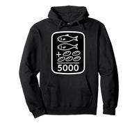 2 Fish 5 Breads Jesus Feeds 5000 Christian Bibbia Verso Citazione Felpa con Cappuccio