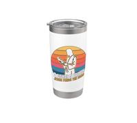 2 Fishes 5 Breads Jesus Feeds The 5000 Christian Bible Verse Bicchiere termico in acciaio inox doppia parete
