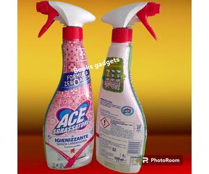 2 Flaconi Ace Spray Sgrassatore Igienizzante Senza Candeggina Fresco Pulito 500m