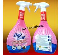 2 Flaconi Deo Due Spray Profumatore Sgrassatore ROSA Sgrassa Profumato 600ml