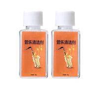 2 flaconi di liquido detergente per sassofono, tromba, tromba, rimozione dell'ossidazione professionale e conservazione delle superfici, soluzione per la pulizia della tromba