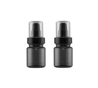 2 flaconi in plastica ricaricabili da viaggio per cosmetici, articoli da toeletta a prova di perdite, contenitori per crema, lozioni, oli essenziali, colore nero trasparente
