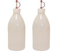 2 flaconi medicinali da 500 ml, contagocce senza BPA, made in Germany, imbuto incluso