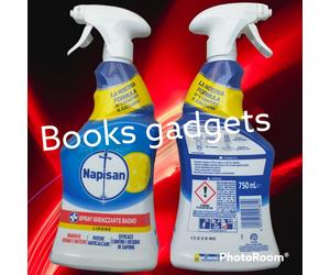 2 Flaconi Napisan Spray Igienizzante Bagno Igiene Profonda Limone e Menta 750ml