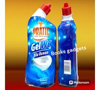 2 Flaconi Pratic Gel Wc BLU OCEAN Profumo Intenso Agisce a Lungo su Pareti Water