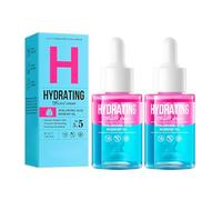 2 Flaconi Siero Viso Concentrato 30ml, Acido ialuronico Rosa Siero, Doppia Idratante e Nutriente per un Effetto Tensore, Per una Cute Rassodata, Confortevole e dall'Aspetto Ringiovanito