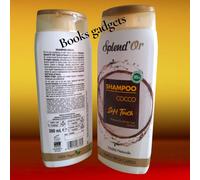 2 Flaconi Splend'or Shampoo Soft Touch al Cocco Tutti i tipi di Capelli 300ml