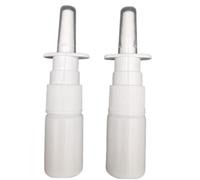 2 flaconi spray nasali in plastica bianchi vuoti con pompa spruzzatore medico nebulizzatore naso bottiglia ricaricabile 10 ml piacevole