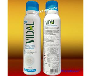 2 Flaconi Vidal Deo Spray Talco Asciutto Invisibile Deodorante 150ml