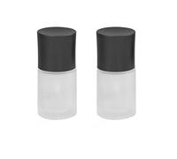 2 flaconi vuoti da 30 ml, ricaricabili, in vetro smerigliato, con erogatore a pompa, per fondotinta liquido, lozioni, contenitori per campioni per cosmetici, 28,3 g