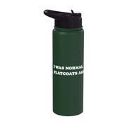2 Flat-Coated Retrievers Funny Stainless Steel Insulated Water Bottle