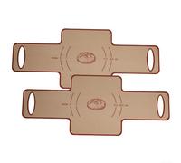 2 fodere in silicone per teglie per pagnotta convenienti strumenti non da forno per la tua cucina (rosso)
