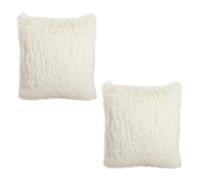 2 Fodere Per Cuscini In Peluche, Fodere Per Cuscini Del Sedile 45 X 45, Fodere Per Cuscini In Pelliccia Sintetica Semplice, Fodere Per Cuscini Soffici Quadrati, Adatte Per Camera Da Letto, Auto