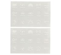 2 Fogli Adesivi Per Auto, Adesivi Per Interruttori Sul Cruscotto, Adesivi Per Pulsanti Auto, Decorazioni, Adesivi Divertenti, Decorazioni Per Auto