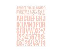 2 Fogli Di Adesivi Alfabetici, Numeri Da 1-2 Pollici for Cassetta Postale, Simbolo Del Numero Civico, Sono Applicabili for Adesivi For Scrapbooking, Cassette Postali, Automobili(Pink)