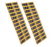 2 fogli di etichette adesive per blocchi di pesi per attrezzature da palestra,