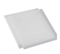 2 fogli di polipropilene bianco - 400 mm x 200 mm - Blocco solido di plastica resistente for fai da te, industria e lavorazione meccanica(200x400x5mm)