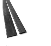 2 fogli interi di materiale composito ad alta durezza 3K, fogli di fibre di carbonio for droni fai da te(6x30x500mm)
