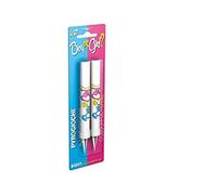 2 Fontane boy or girl -Rosa - Altezza 12 cm - per torte e anniversari,gender reveal - Pyrogiochi