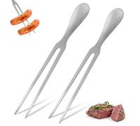2 Forchette da Carne in Acciaio inox, Forchetta Lunga WMF, Forchetta da Carne per Grigliare e Tritare, Forchetta da Barbecue in Acciaio inox, con Manico Ergonomico, ideale per Campeggio e Cucina
