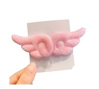 2 forcine per capelli a forma di ali d'angelo, super carine e carinissime forcine per capelli da ragazza (rosa, 2 pezzi)