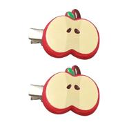 2 forcine per capelli a forma di frutta dei cartoni animati, per ragazze e feste a tema