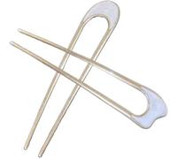 2 forcine per capelli a forma di U, confezione da 2 fermagli per capelli francesi in metallo, a forma di U, per capelli spessi, stile vintage, per tutti i tipi di capelli, per donne e ragazze