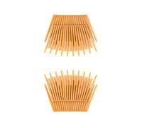 2 forcine per capelli in acrilico per coda di cavallo, accessorio per acconciare i capelli, pettine a disco (caffè chiaro)