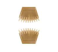 2 forcine per capelli in acrilico per coda di cavallo, strumento per styling dei capelli, pettine per inserire il disco (verde e caffè)