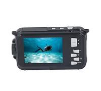 2 Fotocamera Subacquea con Schermo 7K da 48 MP, Fotocamera Digitale da 10 Piedi, Durata della Batteria, Automatica, Elettronica - Scuoti