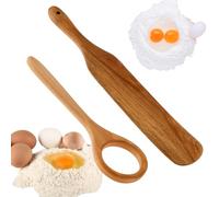 2 fruste danesi in legno, resistenti al calore, per sbattere il pane, frusta olandese, frusta lunga per impasto, frusta a mano, accessori per pane a lievitazione naturale, pasticceria, pizza, uova